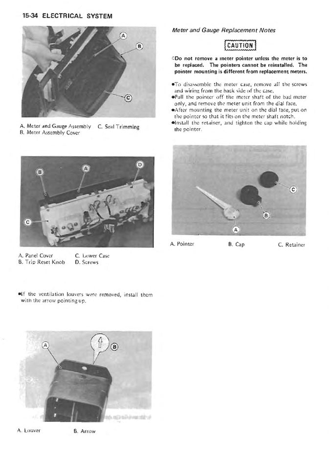 1981-1983 Kawasaki Z1000K KZ1000K K1 K2 LTD Manual de servicio