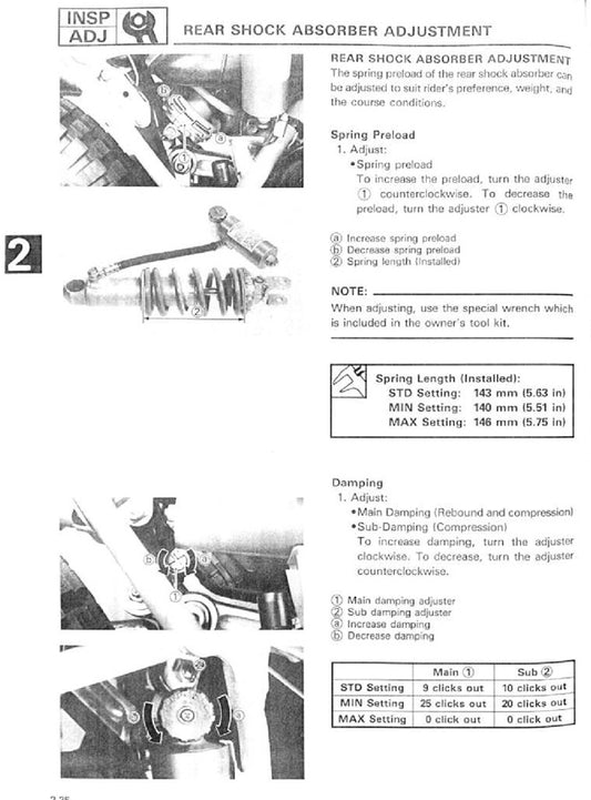 1980on Yamaha TY 250 TY250 Trial Service Manual