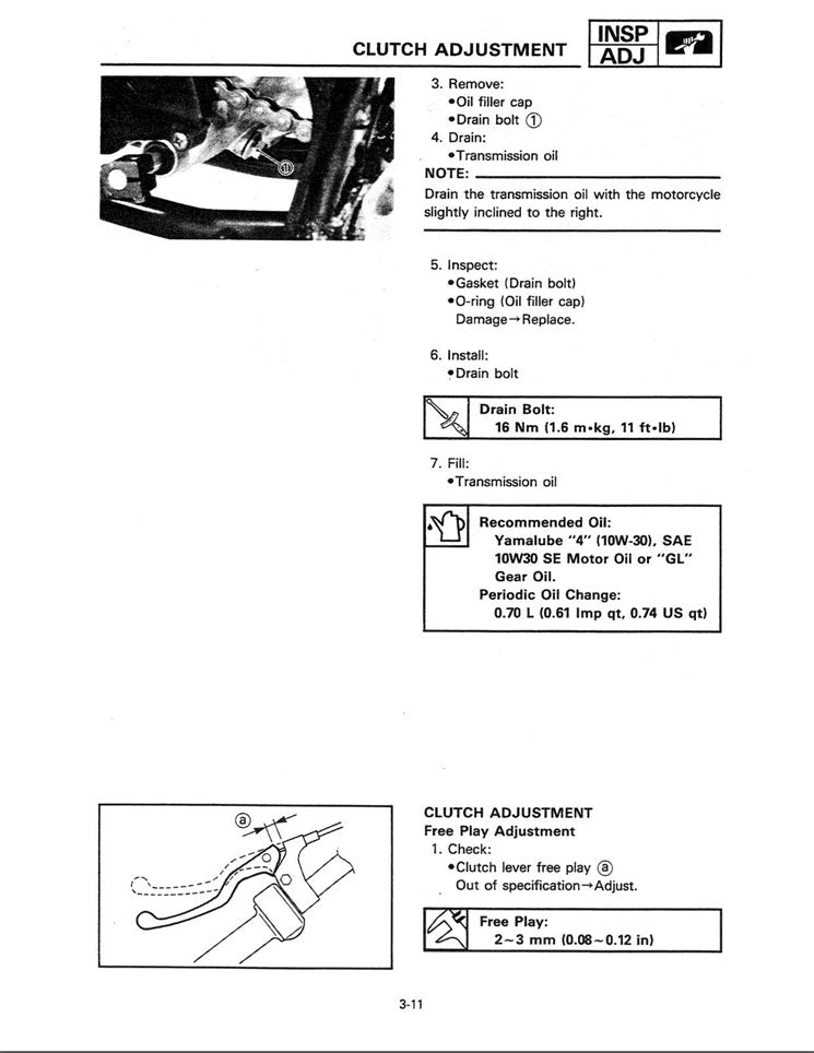 1986on Yamaha DT50MX DT50 MX Service Manual