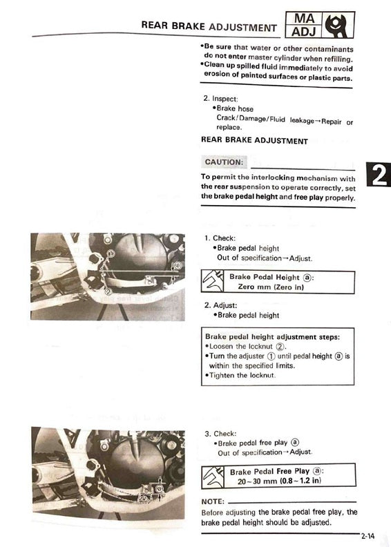 1987 Yamaha YZ125 YZ 125 YZ125T Motocross Service Manual