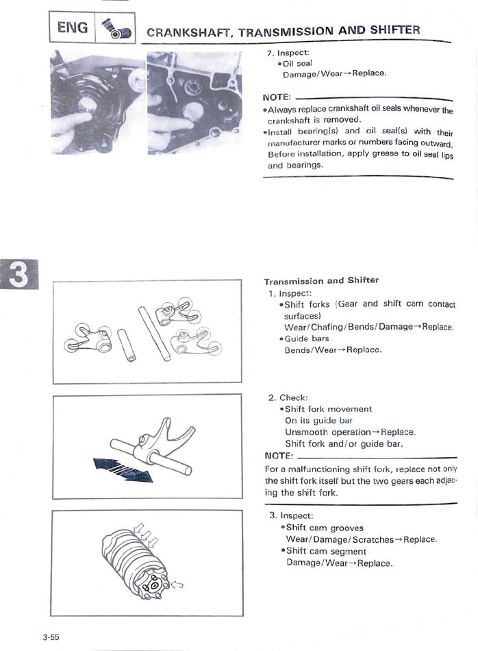 1987 Yamaha YZ250 YZ 250 YZ250T Motocross Service Manual