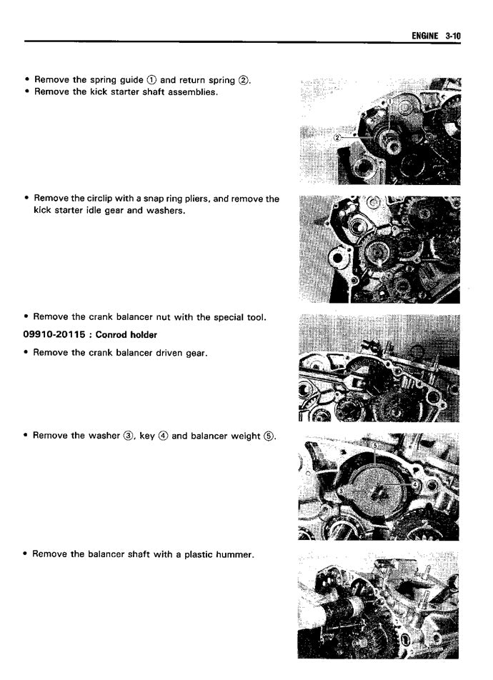 1989-1996 TS200R TS 200 Manual de servicio