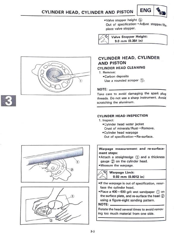 1989 Yamaha YZ125 YZ 125 YZ125W Motocross Service Manual