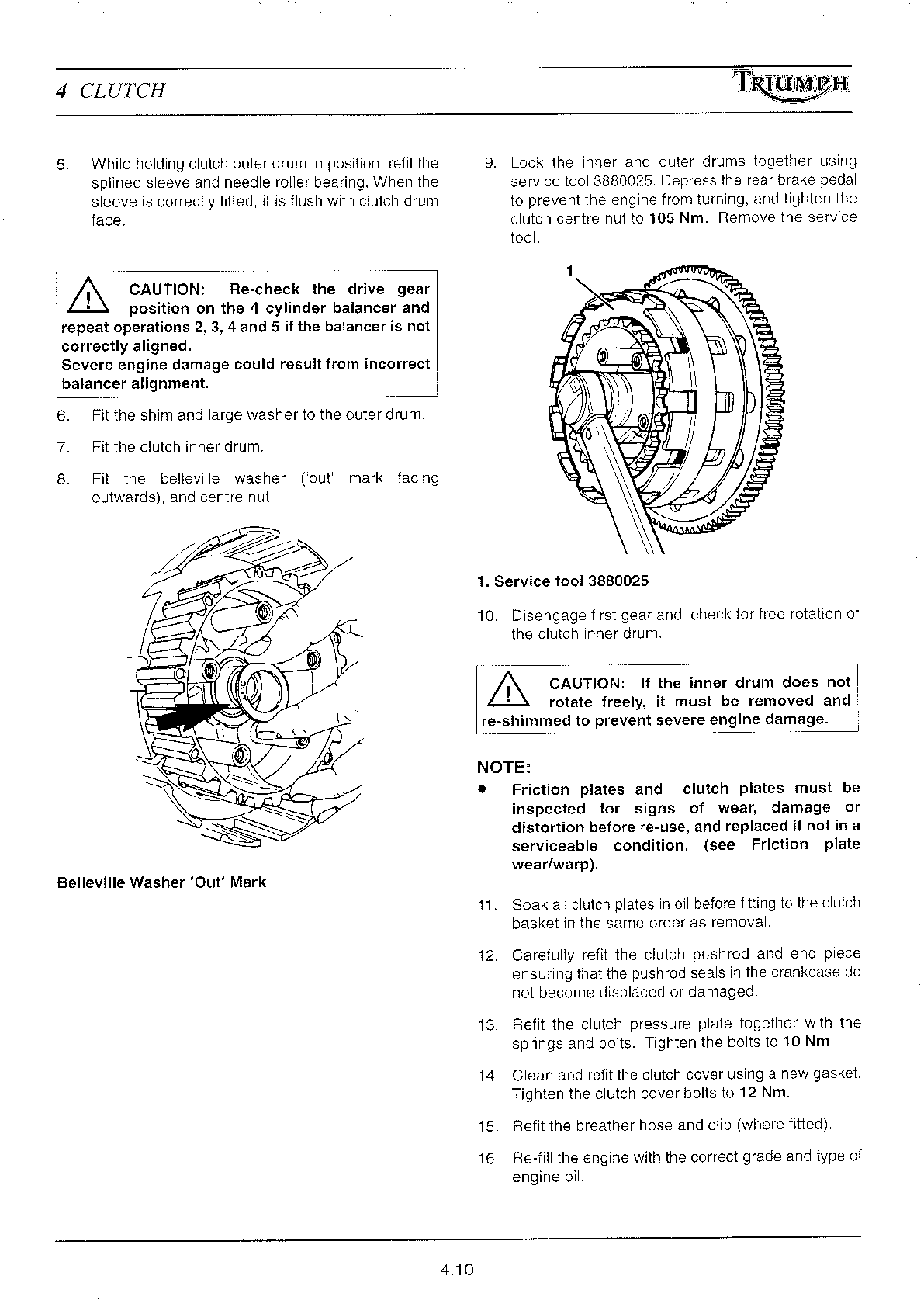 1991-1998 Triumph Trident Sprint 900 885cc Service Manual