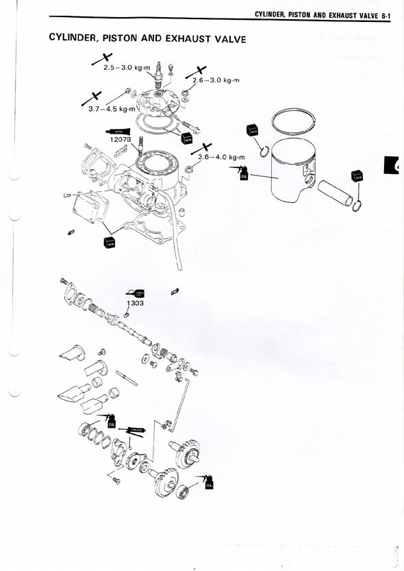 1991-1992 Suzuki RM250 RM 250 Motocross Service Manual