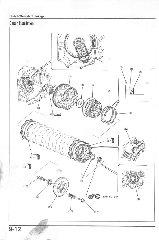 1992 Honda CBR900 CBR900RR Fireblade SC28 Service Manual