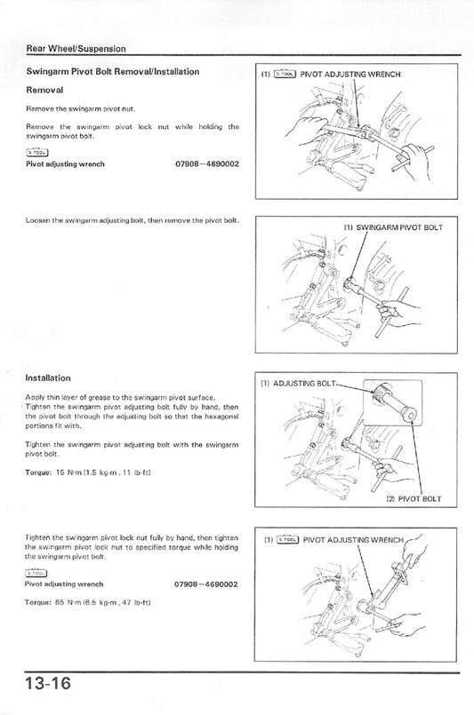 1992 Honda CBR900 CBR900RR Fireblade SC28 Service Manual