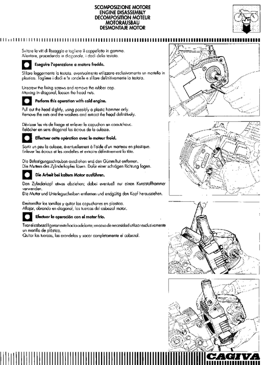 1993-1999 Cagiva Elefant 750 (E750) Manual de servicio