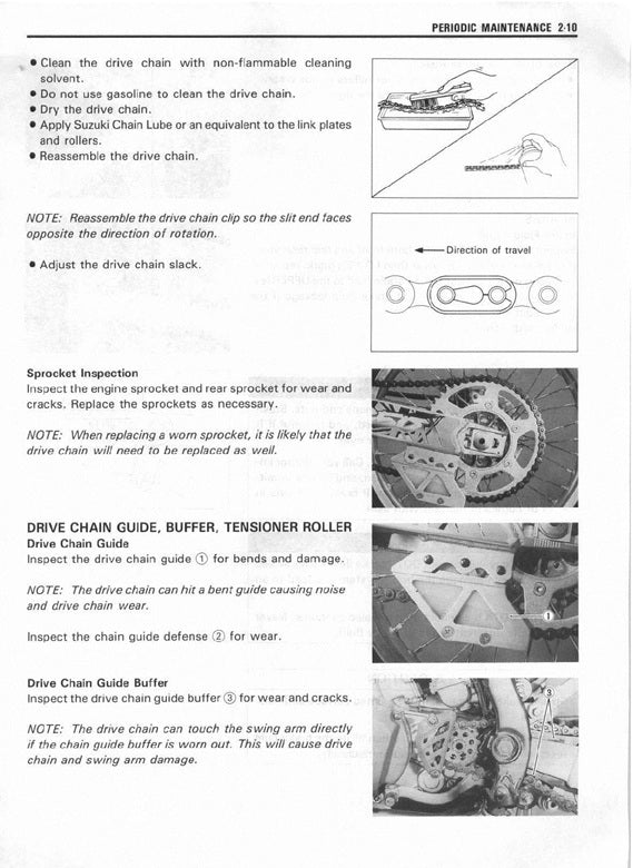 1993-1994 Suzuki RM250 RM 250 Motocross Service Manual