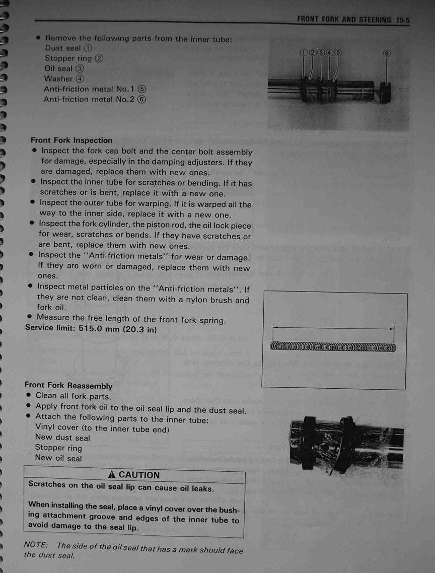 1996-1999 Suzuki RMX250 RMX 250 RM-X Service Manual