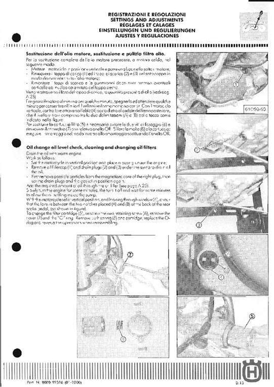 2000 Husqvarna SM610R SM 610 R Supermoto Service Manual