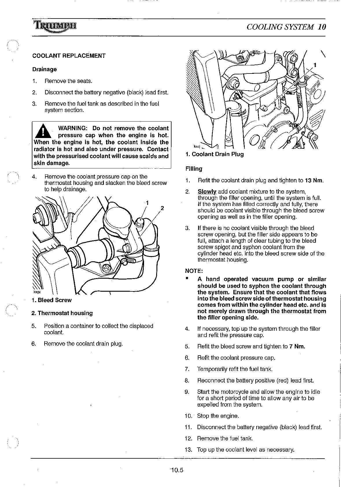 1998-2001 Triumph Tiger 900 855i Triple Service Manual