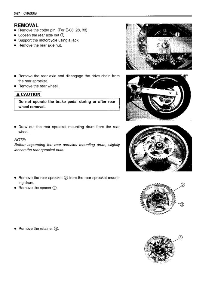 1998-2005 Suzuki GSX750F GSX750 Katana Service Manual