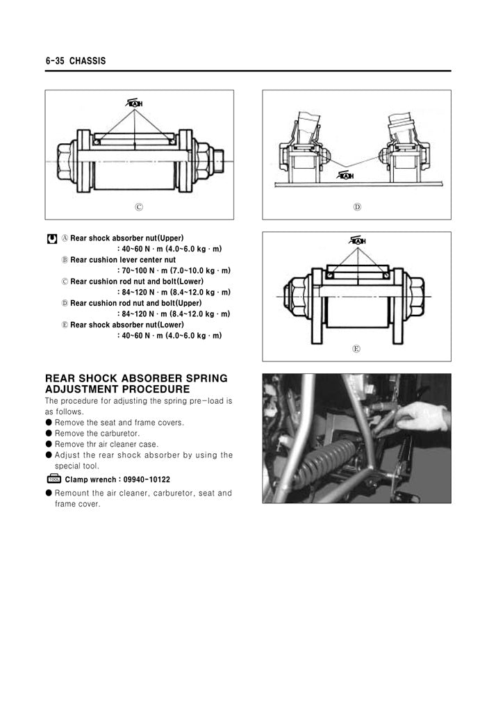 1998-2009 Hyosung RX125 Service Manual