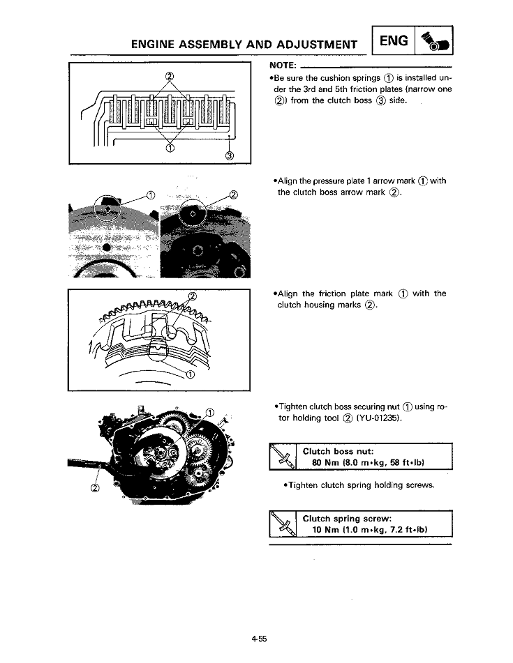 1990-2012 onwards Yamaha YFM350 YM350X YFM350S Warrior ATV Quad Service Manual