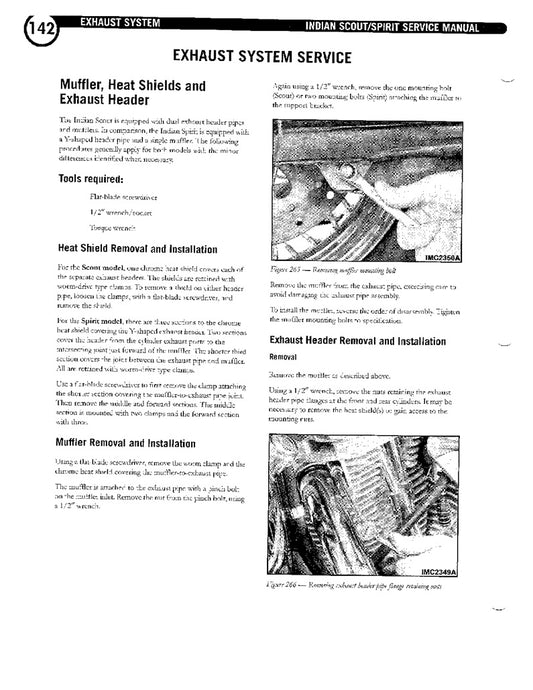 Indian Spirit Standard-Wartungshandbuch 2001-2004