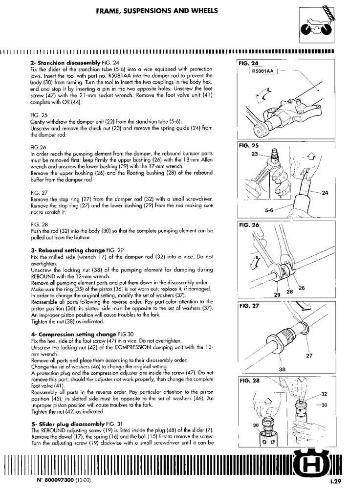 2001-2002 Husqvarna WR360 WR 360 Service Manual