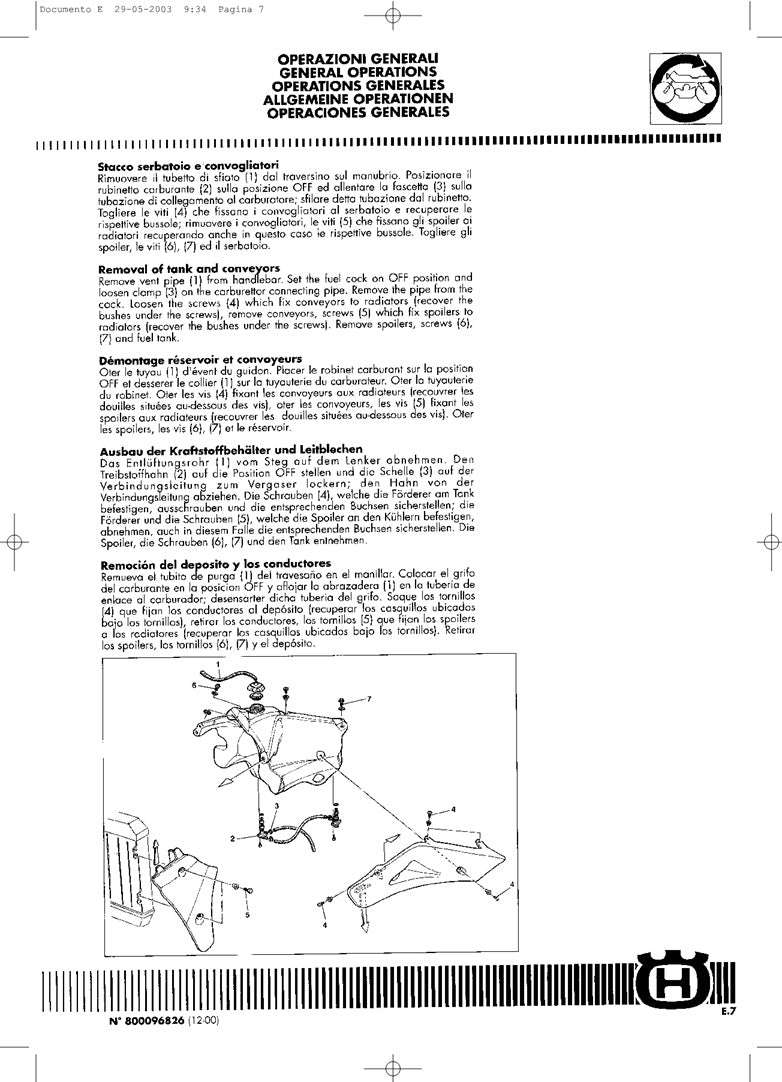 2001-2004 Husqvarna TE400 TE 400 Service Manual