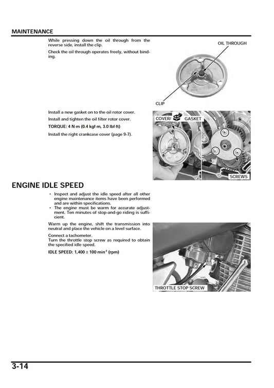 Honda CB500F 2013-2015 Manual
