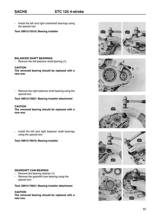 2002on Sachs XTC 125 XTC125 125 4stroke Service Manual