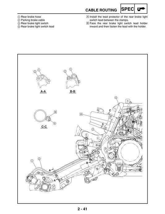 2003-2005 Yamaha YFZ450 YFZ 450 Raptor ATV Quad Service Manual