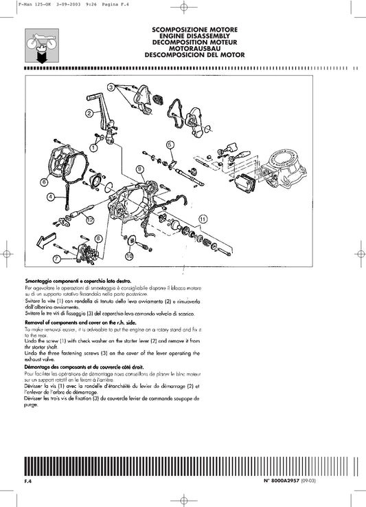 2003-2004 Husqvarna CR125 CR 125 Service Manual