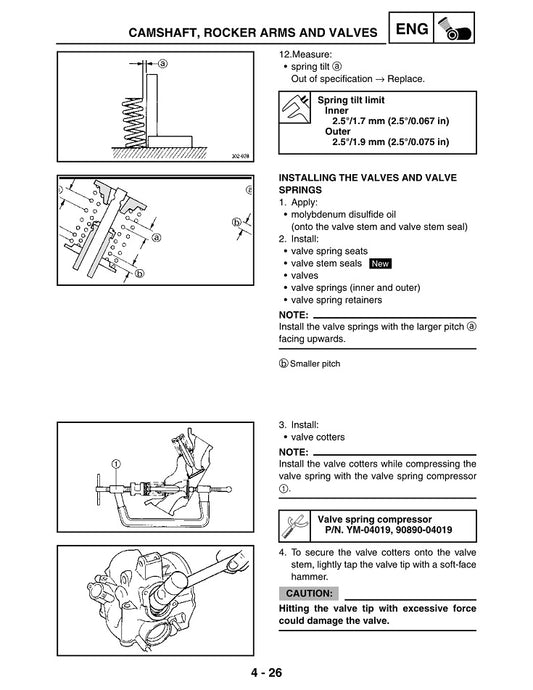 2005-2009 Yamaha YXR450 YXR 450 Rhino ATV Quad 4wheeler Service Manual