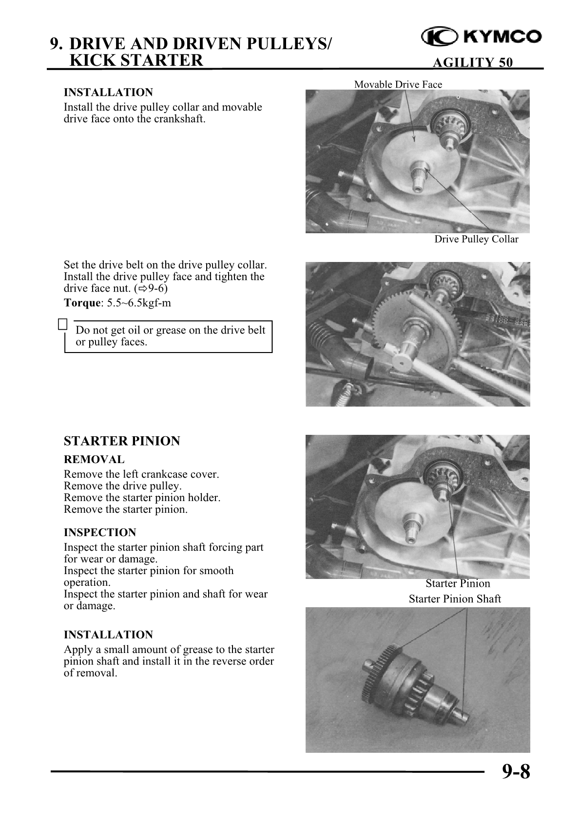 2005-2012 KYMCO Agility 50 4t Scooter Service Manual
