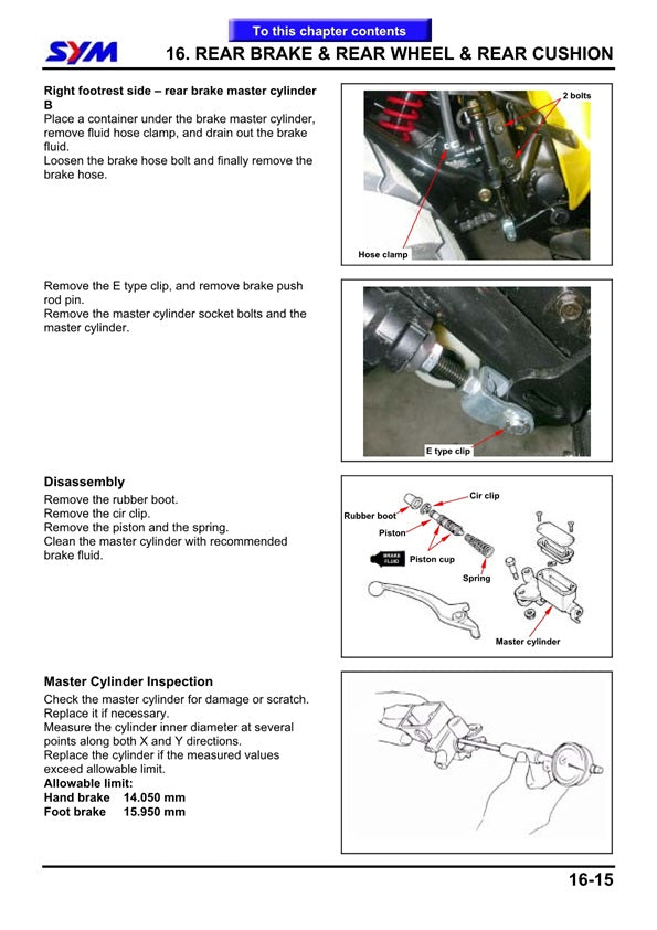 2005-2019 SYM Quadlander 250 250cc ATV Quad Service Manual