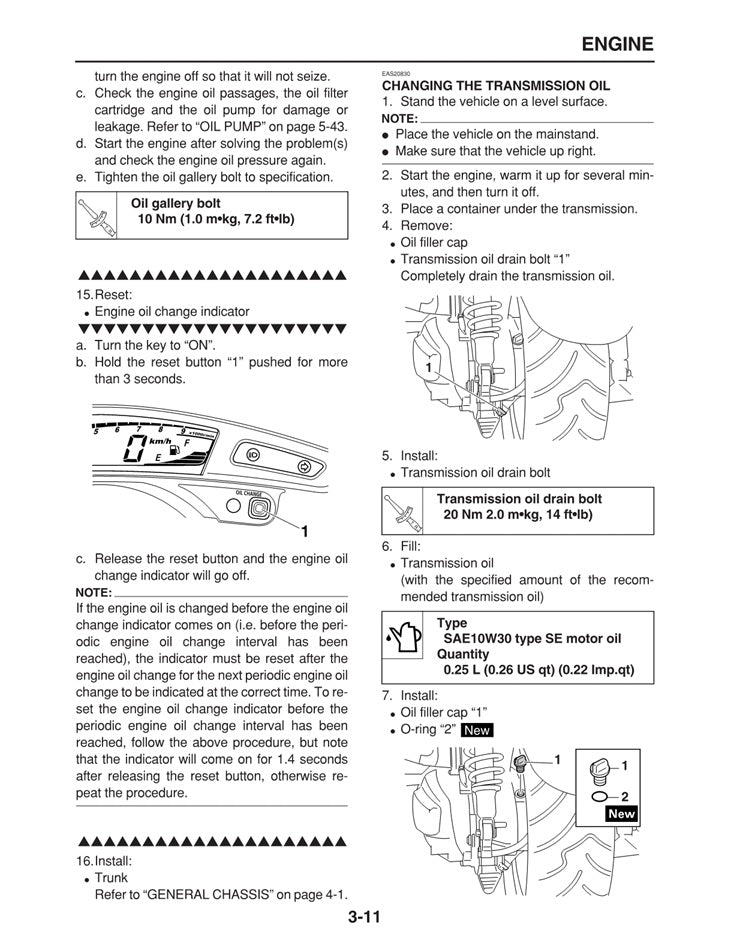 2005 Onwards Yamaha CP250 CP 250 Morpheus Service Manual