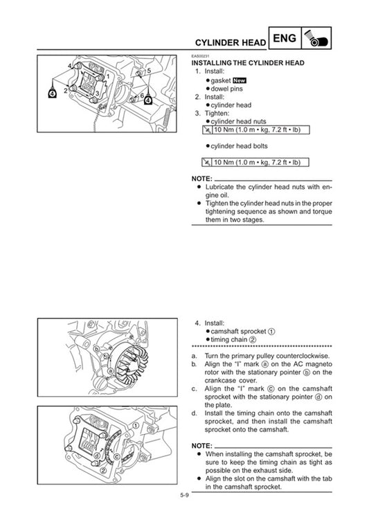 2006-2009 Yamaha XC50 Vino 50 Scooter Service Manual