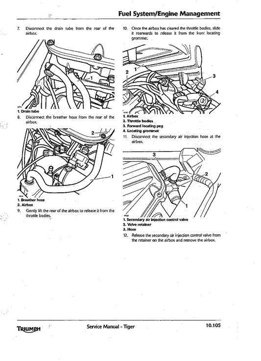 2006-2012 Triumph Tiger 1050 Service Manual