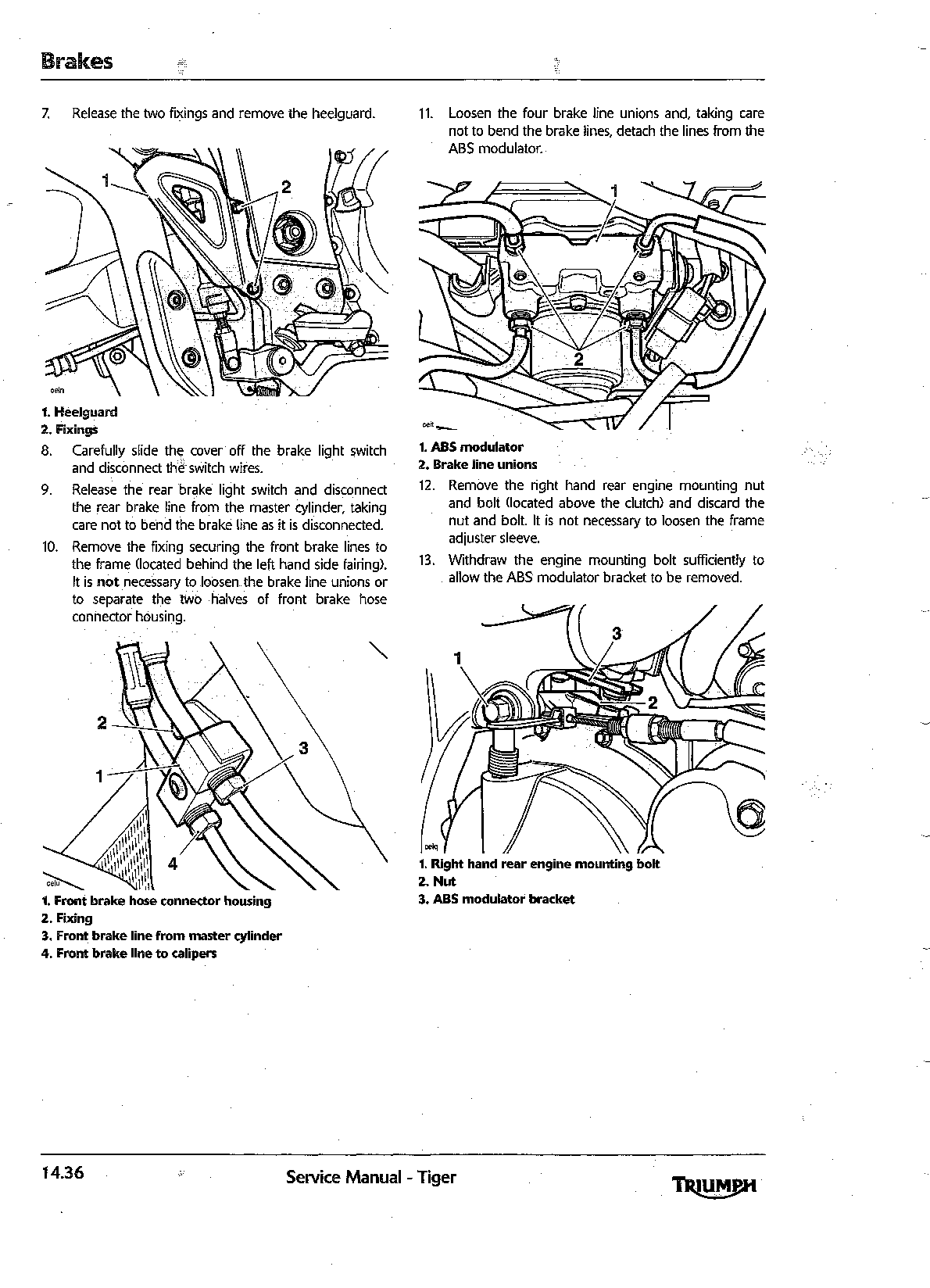 2006-2012 Triumph Tiger 1050 Service Manual