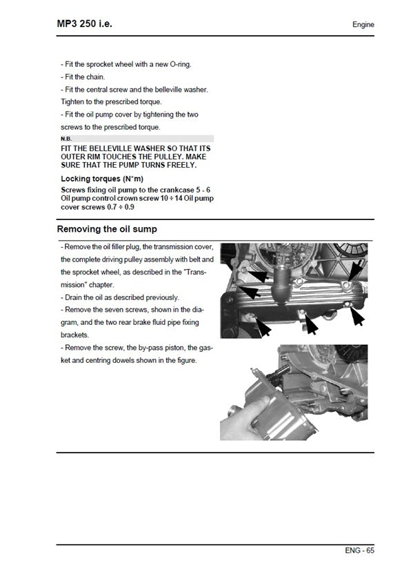 2006-2013 Piaggio MP3 250 Scooter Service Manual
