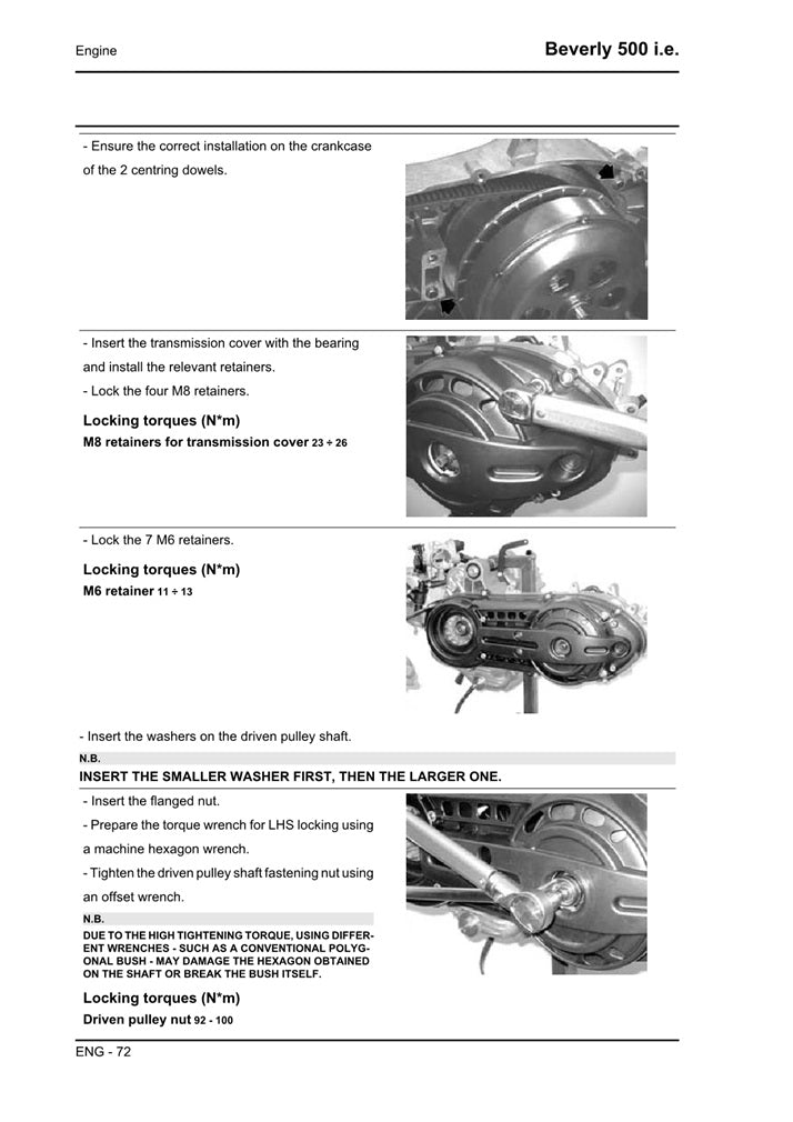 2006on Piaggio Beverly 500 B500 Euro3 Scooter Service Manual