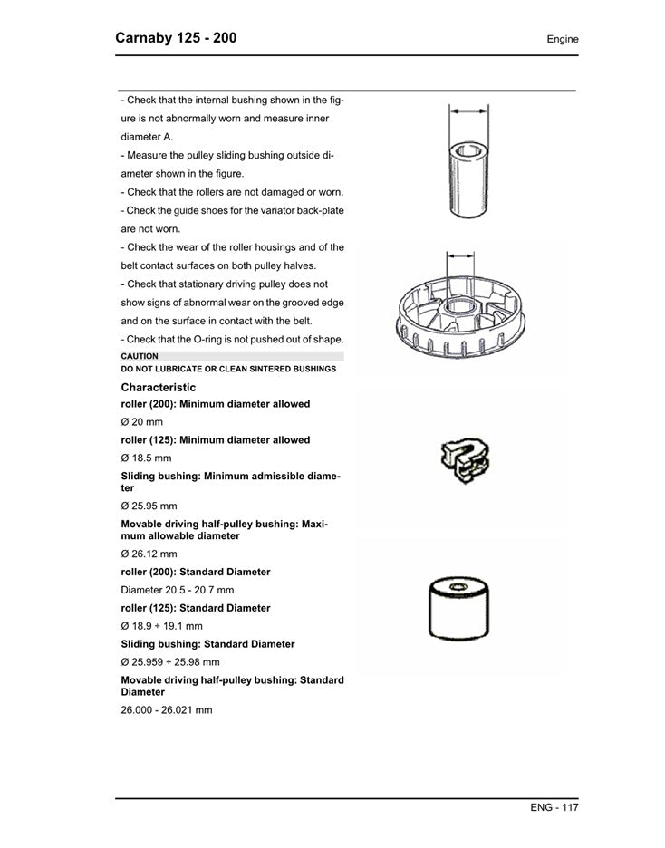 2007on Piaggio Carnaby 200 Scooter Service Manual