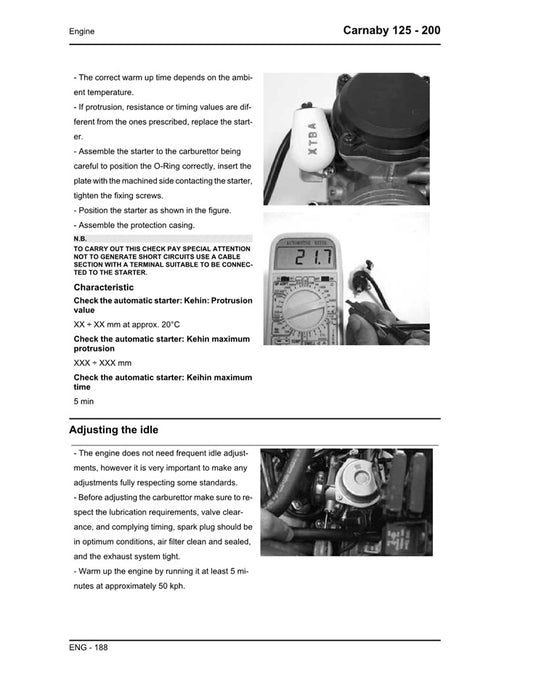 2007on Piaggio Carnaby 125 Scooter Service Manual