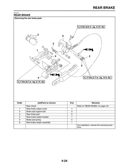 2008-2012 Yamaha XT250 CX XT250CX Service Manual