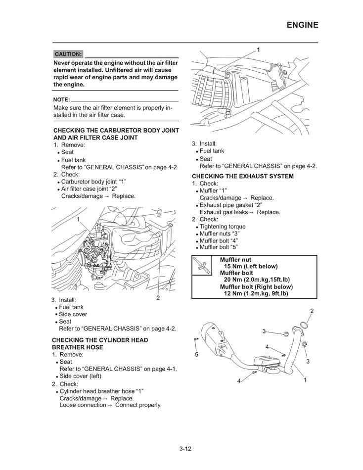 2008-2014 Yamaha FZ-16 FZ16 Service Manual