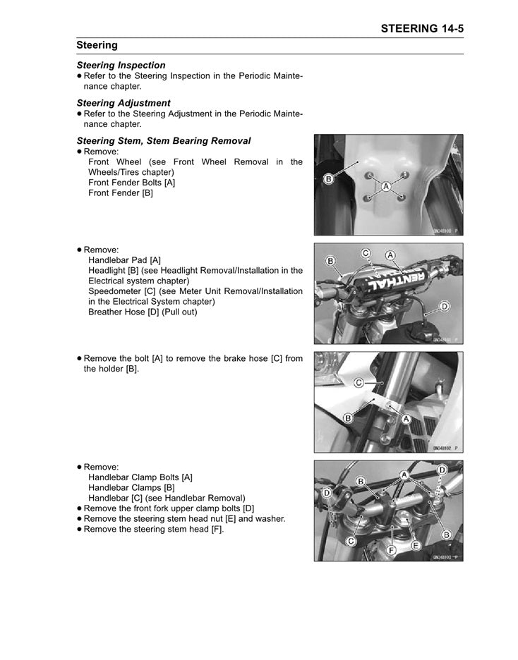 2008-2023 Kawasaki KLX450R Service Manual