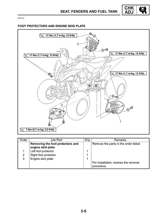 2008-2012 Yamaha YFM250 YFM250R Raptor ATV Quad Service Manual