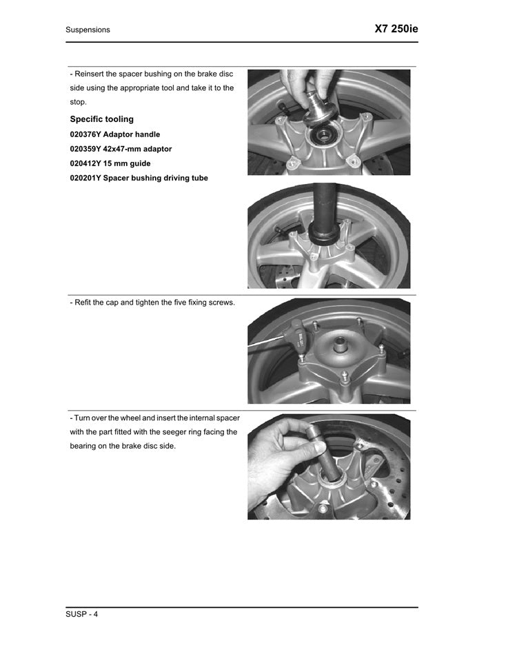 2008 onwards Piaggio X7 250 Scooter Service Manual