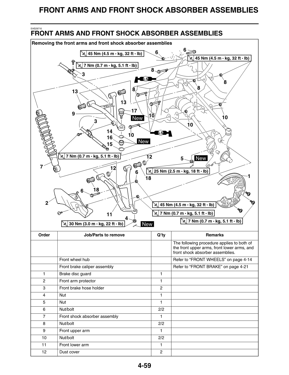 2007-2015 Yamaha YFM700 Grizzly ATV Quad Service Manual