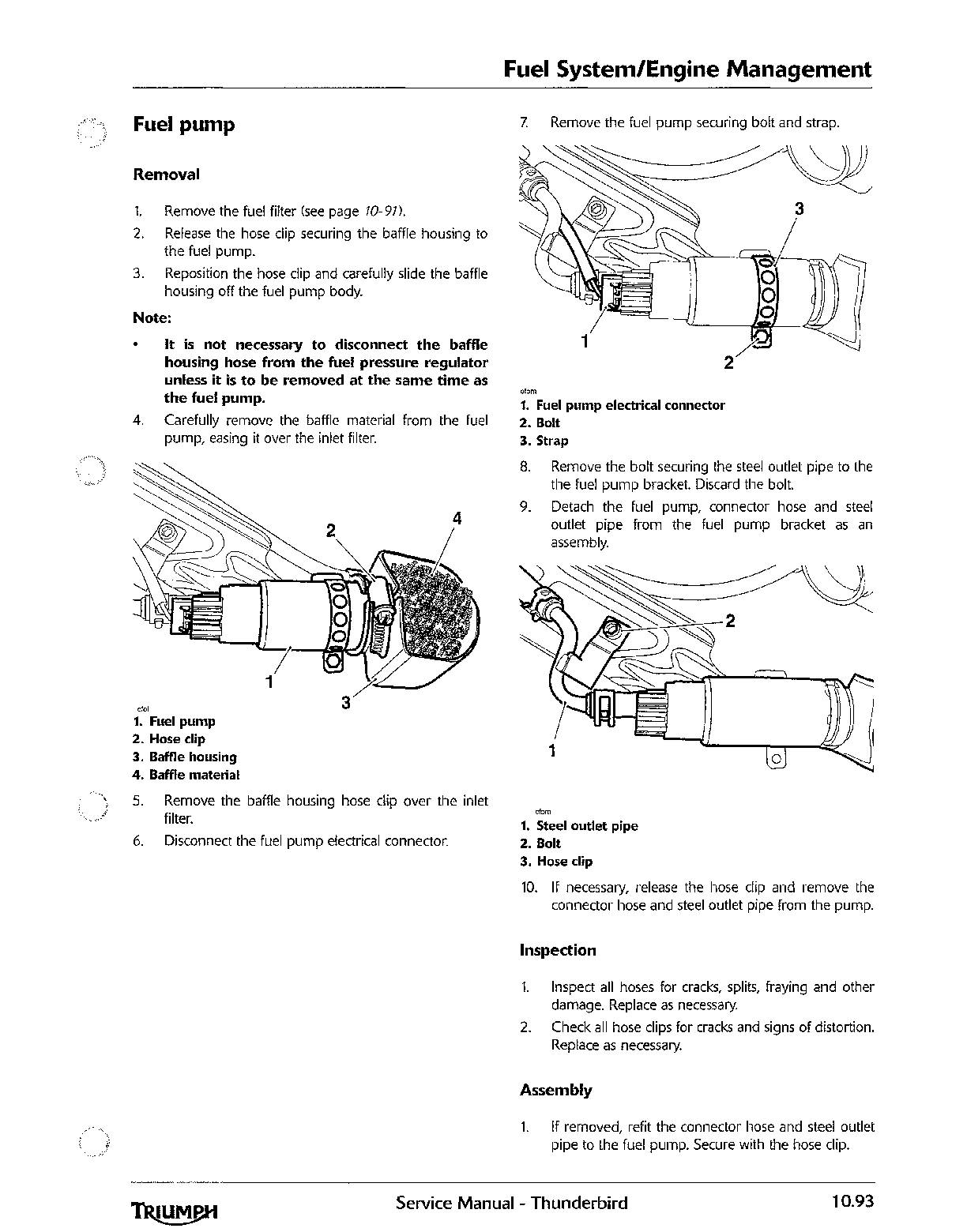 2009-2016 Triumph Thunderbird 1600 Twin Service Manual