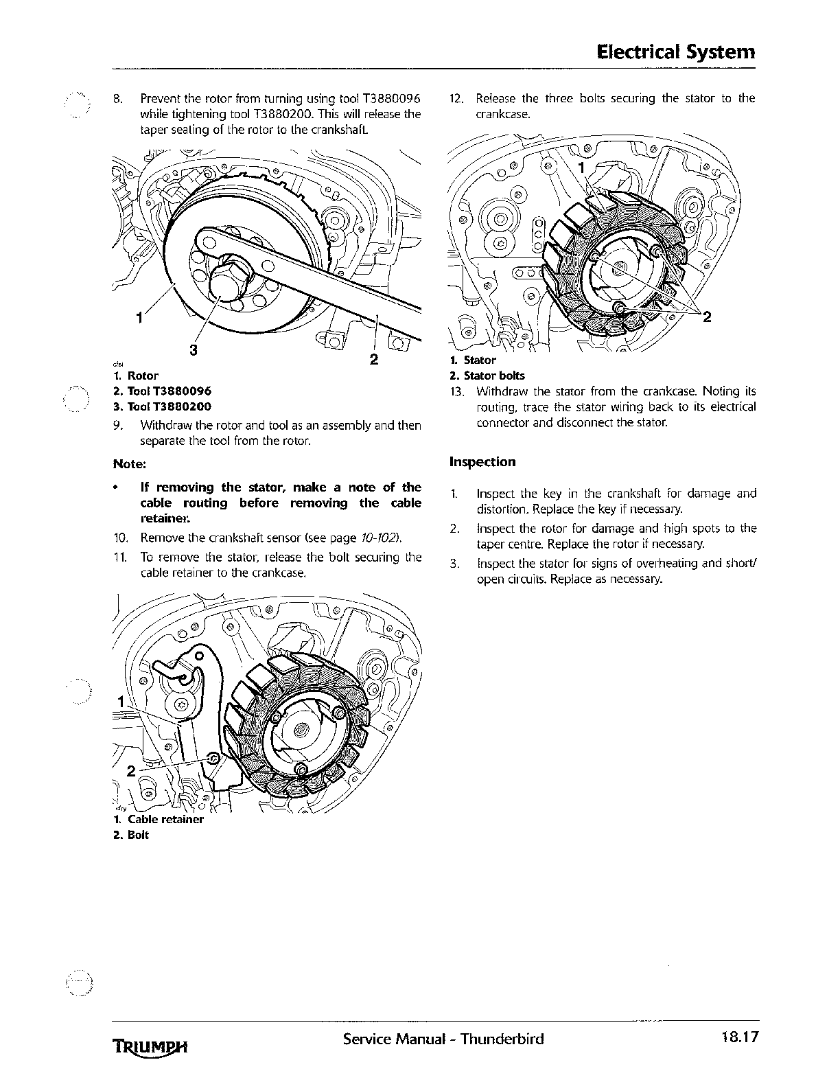 2009-2016 Triumph Thunderbird 1600 Twin Service Manual