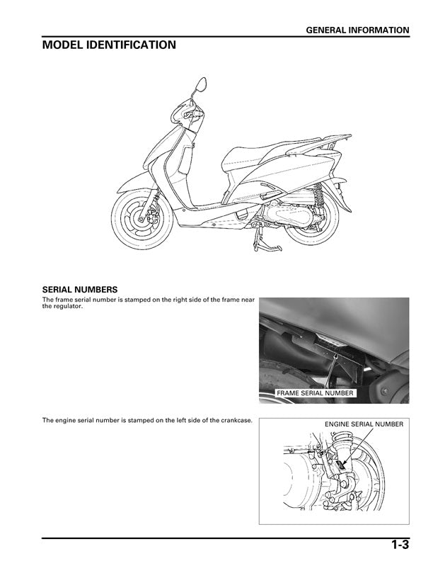 2008-2016 Honda NHX110 NHX 110 Scooter Service Manual
