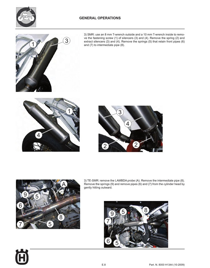 2008-2010 Husqvarna SMR 450 SMR450 Service Manual