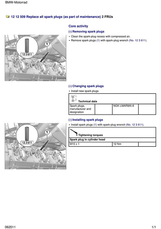 2010-2016 BMW K1600GT Service Manual
