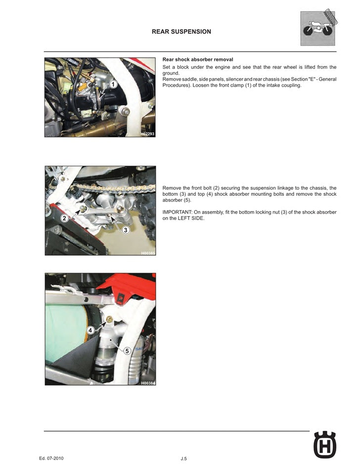 2011 Husqvarna TE 250 TE250 TEI250 Service Manual