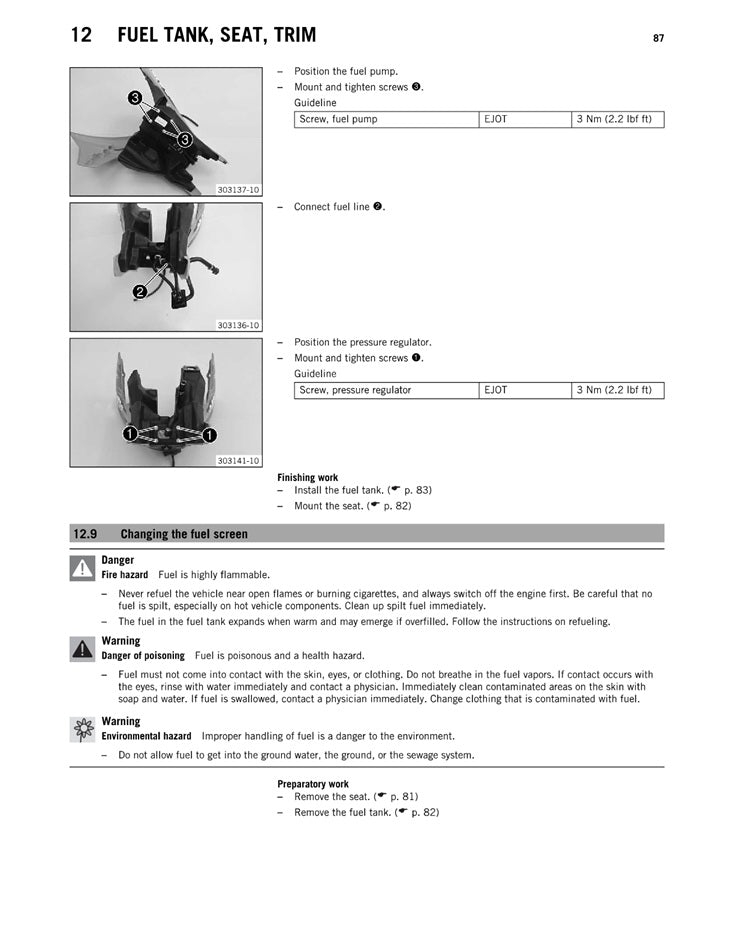 2011 KTM 250 SXF SX-F Service Manual